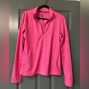 Nike Women's Pink Element 1/2 Zip Long Sleeve Running Shirt size M
